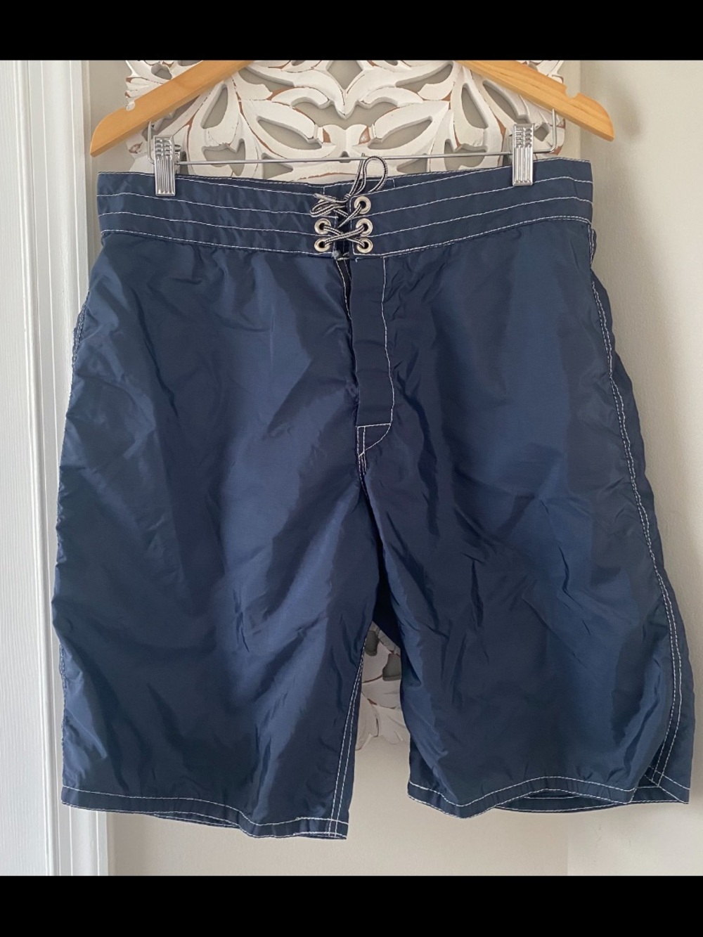 Birdwell Beach Britches Board Shorts Waist 32 Made in USA California Surf Summer